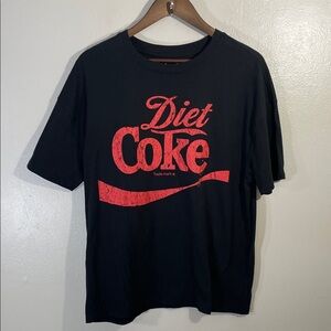 NEW Diet Coke Black and Red Men's Short Sleeve Tee